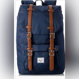 Premium Hershel Navy Blue Backpack with Laptop Pocket